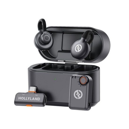 Mikrofon HOLLYLAND Lark M2S Combo, črni