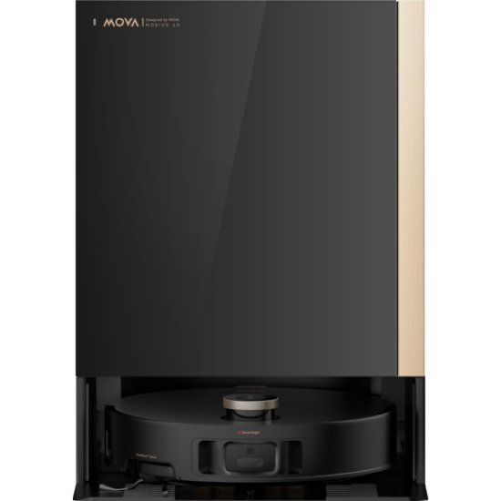 Robotski usisavač MOVA V60 Mobius, stanica za samopražnjenje, crni