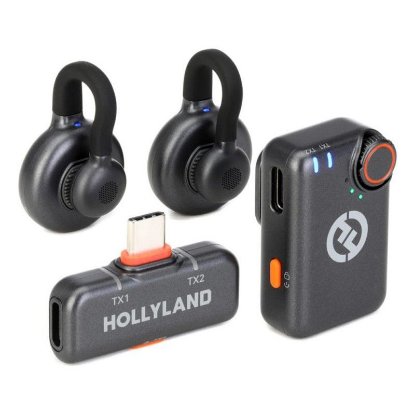 Mikrofon HOLLYLAND Lark M2S Combo, črni