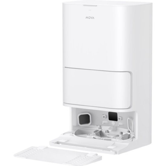 Robotski usisavač MOVA E40 Ultra, stanica za samopražnjenje, bijeli