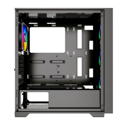 Ohišje BIT FORCE VOLTRON ARGB-4, MIDI, ATX, RGB, črno, window, bez napajalnika