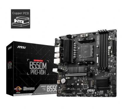 Matična plošča MSI MAG B550M Pro-VDH, AMD B550, mATX, p. AM4