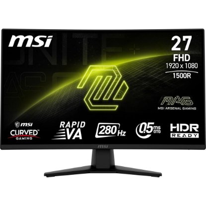 Igralni monitor 27" MSI MAG 274CXF, FHD, VA, 280Hz, 1ms, 300cd/m2, FreeSync, zakrivljeni, črn
