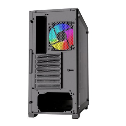 Ohišje BIT FORCE VOLTRON ARGB-4, MIDI, ATX, RGB, črno, window, bez napajalnika