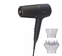 Sušilnik za lase PHILIPS BHD538/30, 2300 W, ThermoShield, difuzor, 8x več ionov, črn