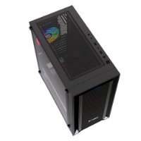 Ohišje BIT FORCE VOLTRON ARGB-4, MIDI, ATX, RGB, črno, window, bez napajalnika