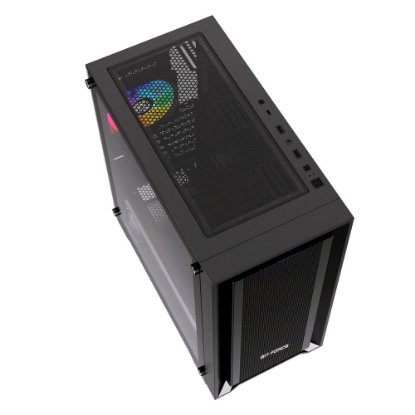 Ohišje BIT FORCE VOLTRON ARGB-4, MIDI, ATX, RGB, črno, window, bez napajalnika