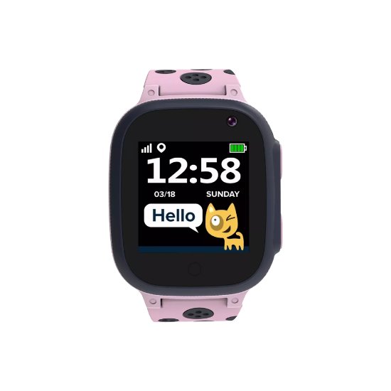 Otroška pametna ura CANYON Sandy KW-34, spremljanje lokacije, sprejemanje in pošiljanje klicev, pošiljanje SMS-ov, kamera, roza