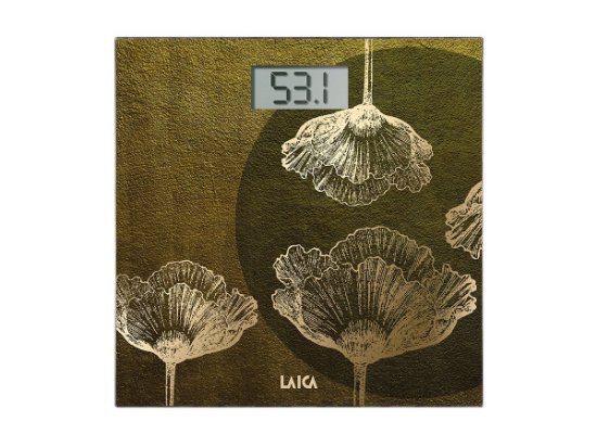 Osebna tehtnica LAICA PS1078 Z, digitalna, 180 kg, steklo, zlata