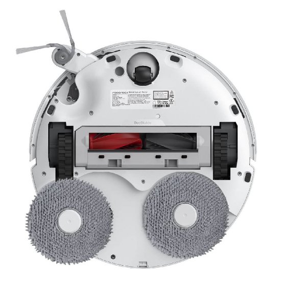 Robotski sesalnik ROBOROCK Q Revo Curv, postaja za samodejno praznjenje, bel