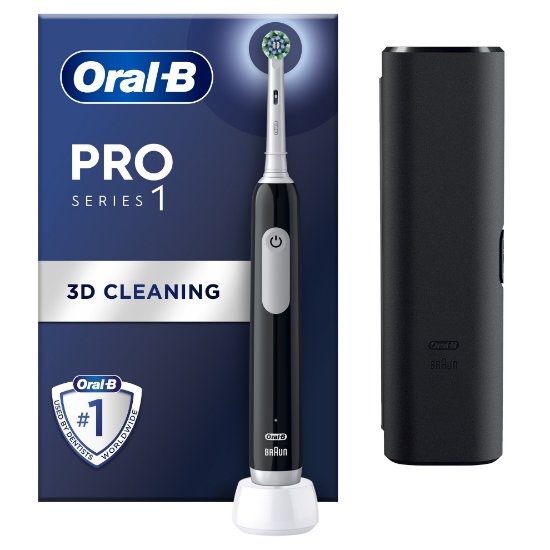 Električna zobna ščetka ORAL-B PRO 1, potovalna torbica, črna