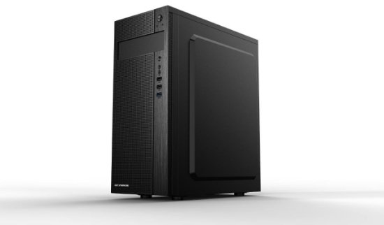 Ohišje BIT FORCE STRIKE BS-3, MIDI, ATX, window, črno, bez napajalnika