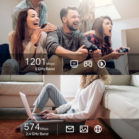 Omrežni adapter TP-LINK Archer TX20U Plus, AX1800, High Gain Dual Band Wi-Fi 6, USB adapter, za brezičnu mrežu