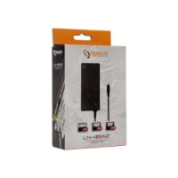 Polnilec za prenosni računalnik SBOX LN-45W2, za Lenovo, 45W, okrogli, črni