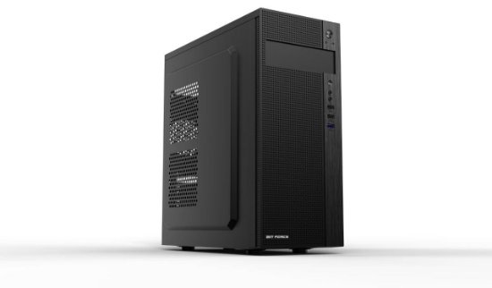 Ohišje BIT FORCE STRIKE BS-3, MIDI, ATX, window, črno, bez napajalnika