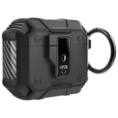 Ovitek za slušalke BELINE AirPods Click Cover, za APPLE AirPods 4, črn