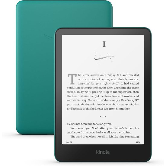 E-bralnik AMAZON Kindle Paperwhite 2024, Ad, 7", 16GB, Bluetooth, zeleni