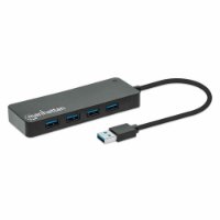 USB HUB MANHATTAN, 7-portni USB 3.2 Gen1, črni