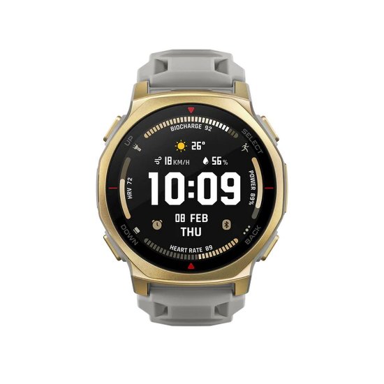 Pametni sat AMAZFIT T-Rex 3 Pro, 1.32" Amoled, 44mm, pametne obavijesti, sivo-zlatni
