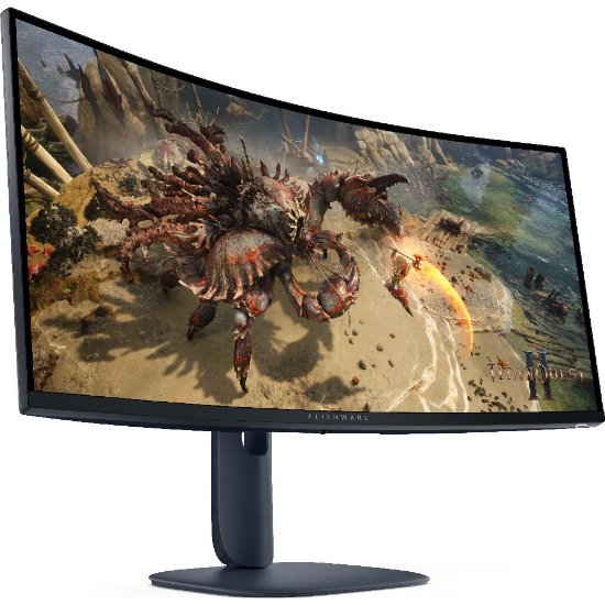 Gaming monitor 34" DELL ALIENWARE AW3425DWM, UWQHD, VA, 180 Hz, 1 ms, 400 cd/m2, FreeSync, pivot, ukrivljen, črn