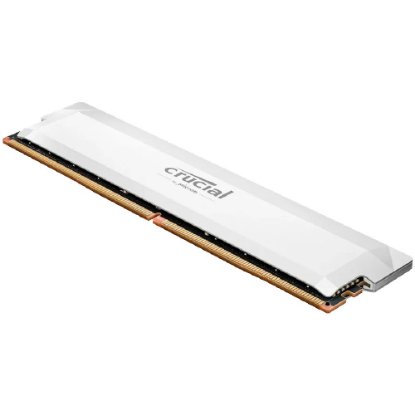 Memorija PC-51200, 16GB, CRUCIAL Pro OC White CP16G64C38U5W, DDR5 6400MHz