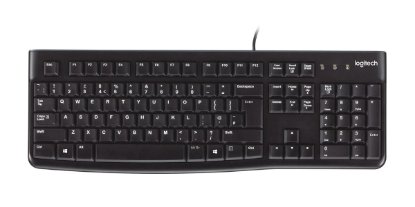 Tipkovnica LOGITECH K120, črna, USB, retail