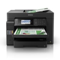 Multifunkcijski tiskalnik EPSON EcoTank L5150, tiskalnik/skener/kopirni stroj/faks, 4800 dpi, USB, LAN, Wi-Fi, črn