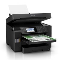 Multifunkcijski tiskalnik EPSON EcoTank L5150, tiskalnik/skener/kopirni stroj/faks, 4800 dpi, USB, LAN, Wi-Fi, črn