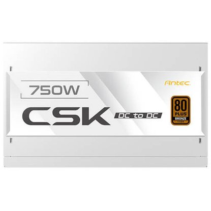 Napajalnik 750 W, ANTEC CSK DC 750, 120 mm ventilator, 80+ Bronze, bela barva
