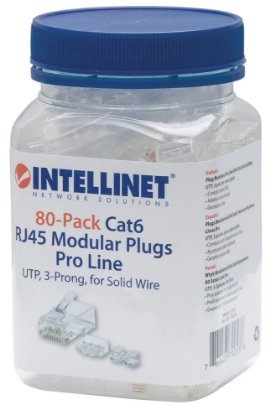 UTP konektor INTELLINET Cat6 RJ45 Modular Pro Line - 80 kos
