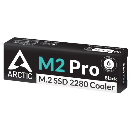 Hladilnik ARCTIC, pasivni za M.2 NVMe SSD, črn