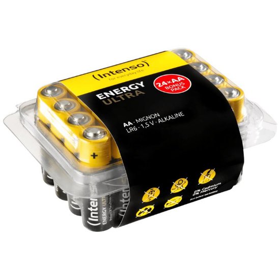 Baterije INTENSO AA LR6, alkalne, 1.5 V, 2600 mAh, 24 kosov