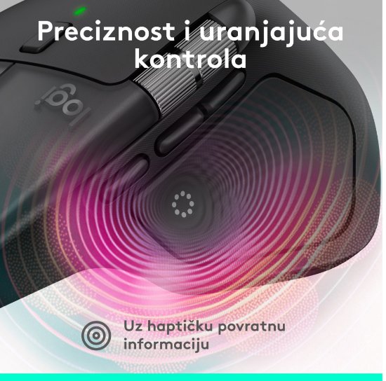Miš LOGITECH MX Master 4, za Mac, optički, bežični, BT, crni
