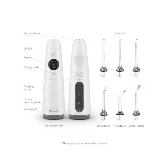 Ustna prha TRUELIFE AquaFloss Compact C300, bela