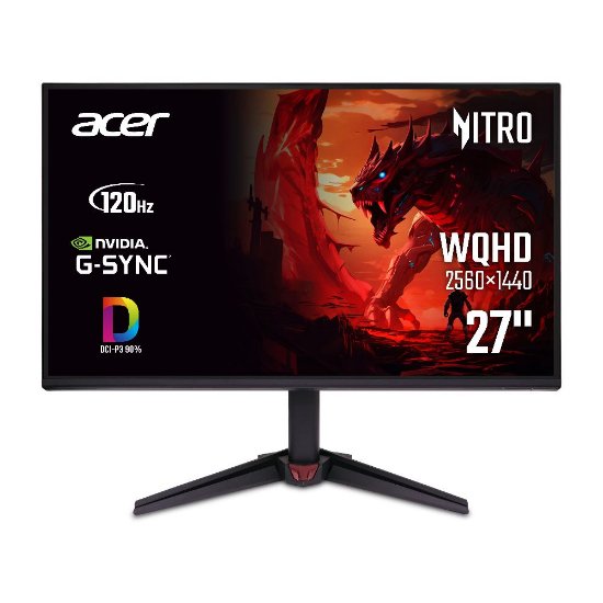 Gaming monitor 27" ACER Nitro VG270UG UM.HV0EE.G05, QHD, IPS, 120Hz, 1ms, 250cd/m2, zvočniki, črn