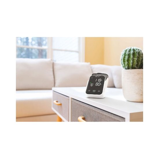 Tlačni merilnik TRUELIFE Pulse B-Vision, s stojalom, bel