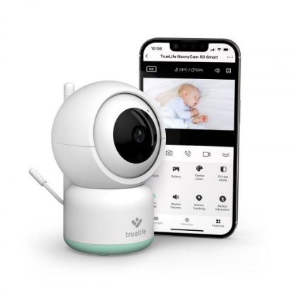 Monitor za bebe TRUELIFE NannyCam R3 Smart, za smartphone, audio i video