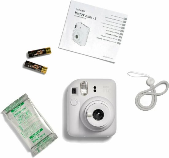 FUJIFILM instant fotoaparat Instax Mini 12, clay white