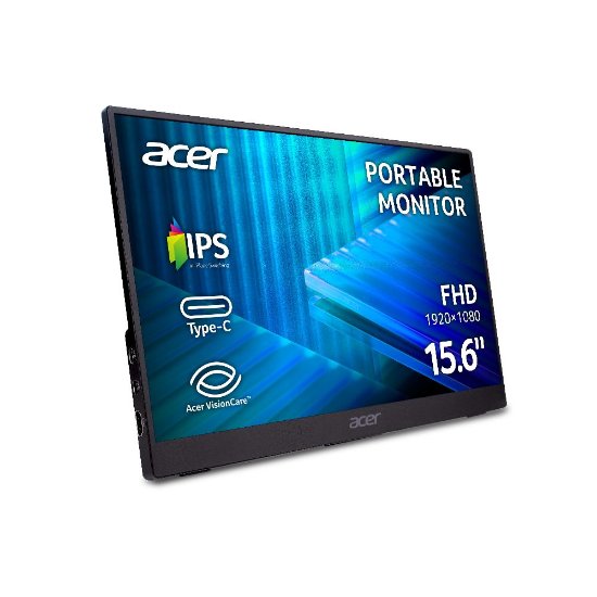 Prenosni monitor 15.6" ACER PM161Q B1bmiuux, FHD, IPS, 60Hz, 4ms, 250cd/m2, črn