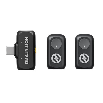 Mikrofon HOLLYLAND Lark A1 Mini Duo USB-C, črne barve