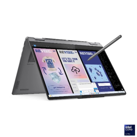Prenosnik LENOVO Yoga 7 2-v-1 83JQ00ADSC / Core Ultra 7 258V, 32 GB, 1 TB SSD, Intel Arc grafika, 14" 2,8K 120 Hz OLED zaslon na dotik, Windows 11 Pro, siva barva