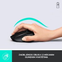 Tipkovnica + miš LOGITECH MK345 Wireless Combo, bežična, črna