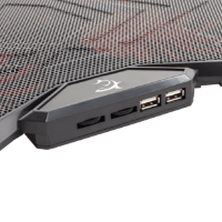 Hlajenje za prenosni računalnik WHITE SHARK Ice Wizard, do 17,3", črno.