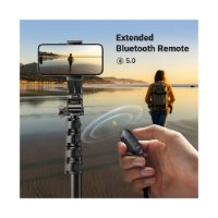 Selfie stick UGREEN LP661, do 7,2", tripod, daljinski, crni