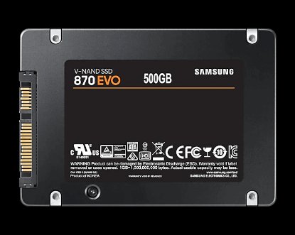 SSD 500GB SAMSUNG 870 EVO, MZ-77E500B/EU, SATA, 2.5", 560/530 MB/s