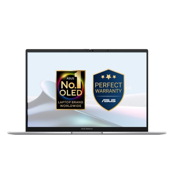 Prenosnik ASUS Zenbook UX3405CA-PZ067X / Core Ultra 9 275HX, 32 GB, 1 TB SSD, Intel HD Graphics, 14" 2,8K 120Hz OLED, Windows 11 Pro, srebrne barve