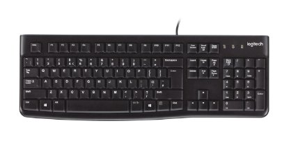 Tipkovnica LOGITECH K120, črna, OEM, USB