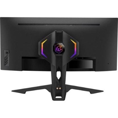Gaming monitor 34" ASROCK PG34WQ15R3A, UWQHD, VA, 165Hz, 1ms, 550cd/m2, FreeSync, ukrivljen, zvočnici, črni