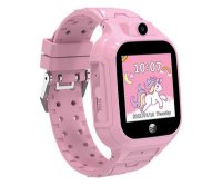 Otroška pametna ura FOREVER SeeMe! 3, 4G video klici, GPS, SOS gumb, vodoodporna, roza