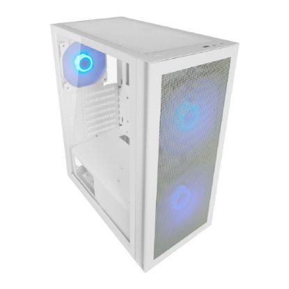 Ohišje LC POWER LC-717W-ON Meshwork_L Light, MIDI, ATX, steklo, belo, brez napajalnika